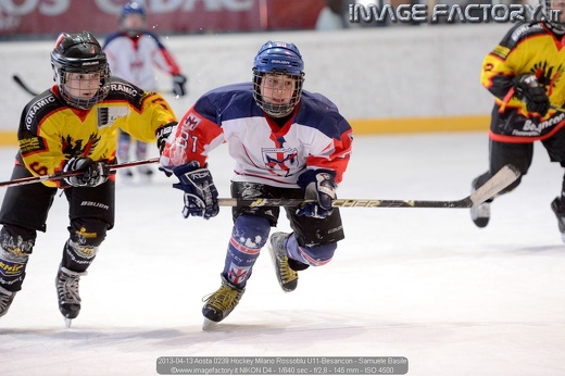 2013-04-13 Aosta 0239 Hockey Milano Rossoblu U11-Besancon - Samuele Basile